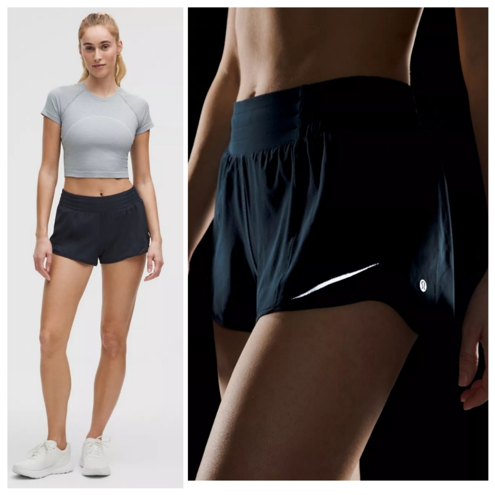 lululemon athletica Black Athletic Running Shorts